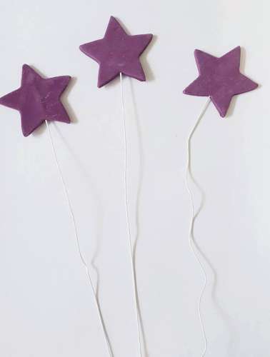 Gumpaste Star - Purple